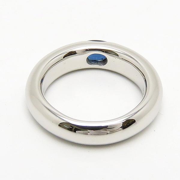 Pt900/K18サファイアリング0.76ctダイヤ付き 15号　ノーブランド K18/PT900天然サファイアリング