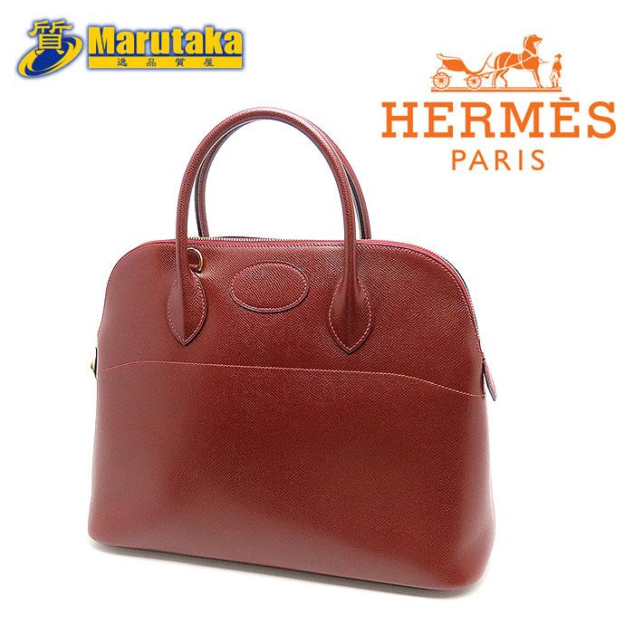 HERMES（エルメス） 送料無料 ボリード35 クシュベル ボルドー ワイン