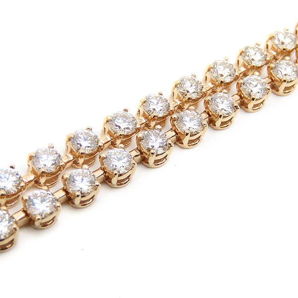 K18PG テニス ネックレス】ダイヤモンド 中央1.022ct (G:VVS2:VG