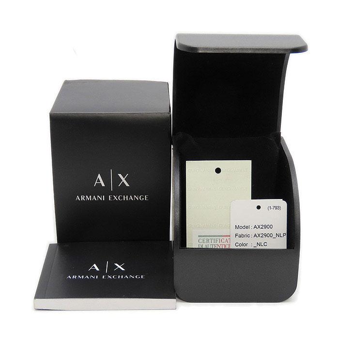 ARMANI EXCHANGE 送料無料 アルマーニエクスチェンジ ロッコ AX2900 黒文字盤 44mm 大きめケース SS クォーツ ...