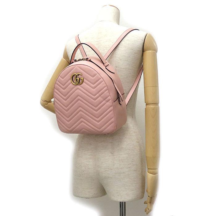 GUCCI（グッチ） 送料無料 GGマーモント バックパック 476671 ピンク