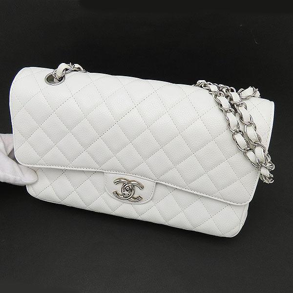 CHANEL（シャネル） 送料無料 マトラッセ25 ホワイト キャビア