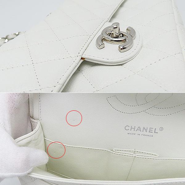 CHANEL シャネル マトラッセ25 希少ホワイト CHANEL（シャネル） マトラッセ 25 Wフラップ ショルダーバッグ