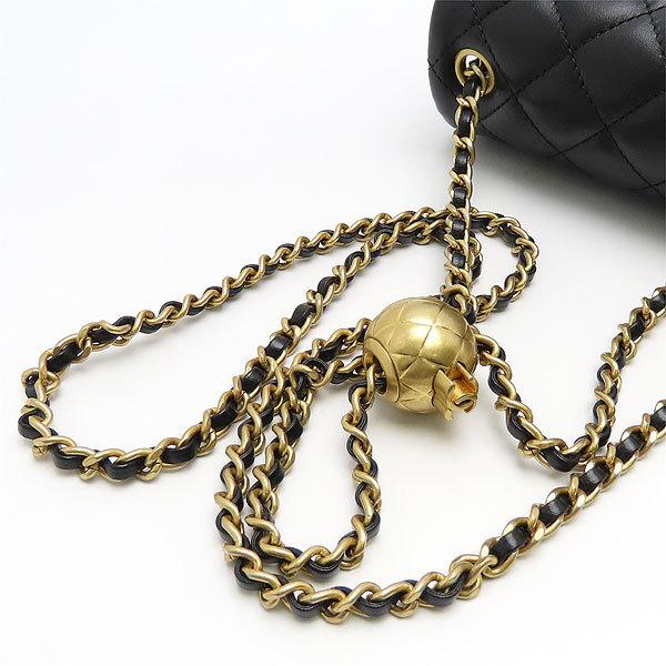 CHANEL（シャネル） 送料無料 ミニマトラッセ ラム ブラック チェーン
