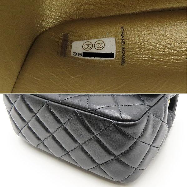 CHANEL 送料無料 シャネル ミニマトラッセ ラム ブラック チェーン