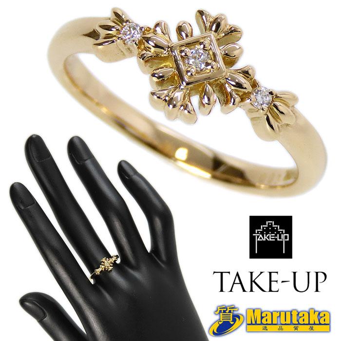 ゴールド ダイヤモンド リング 10号