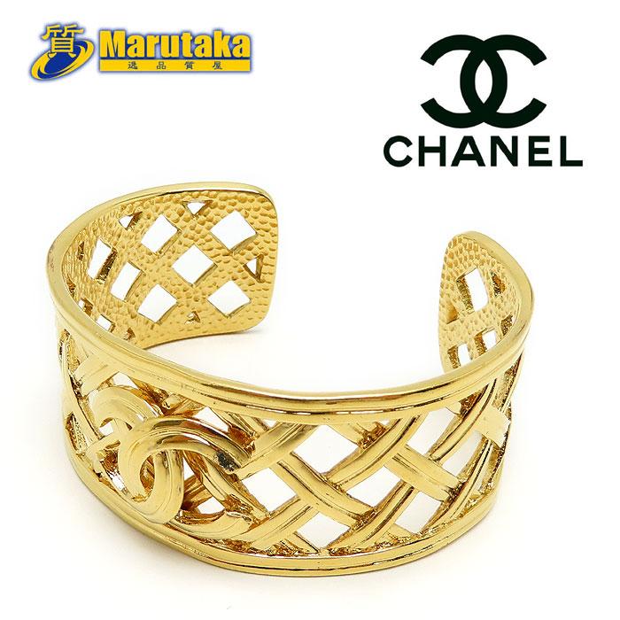 希少　CHANEL 96 C ビンテージ　シャネル　バングル　ココマーク CHANEL - シャネル CHANEL CC ロゴ ココマーク 96C アクセサリー
