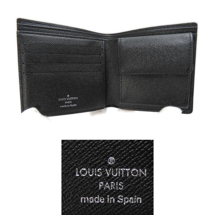 美品 ヴィトン ダミエ エベヌ 二つ折り 財布 ポルトフォイユ マルコ 小 楽天市場】ルイヴィトン M62664 ポルトフォイユ・マルコ ダミエ