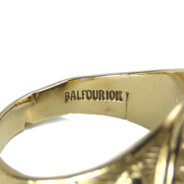 送料無料 BALFOUR バルフォア社製 カレッジリング 18号 10K 送料無料 BALFOUR バルフォア社製 カレッジリング 18号 10K
