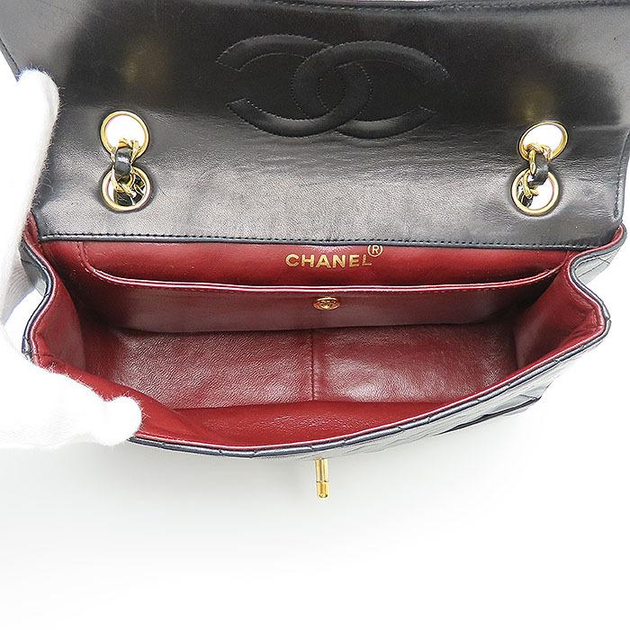 シャネル　マトラッセ　ラムスキン　チェーンショルダーバッグ　ヴィンテージ CHANEL マトラッセ 23 ダブルフラップダブルチェーン 1990年頃