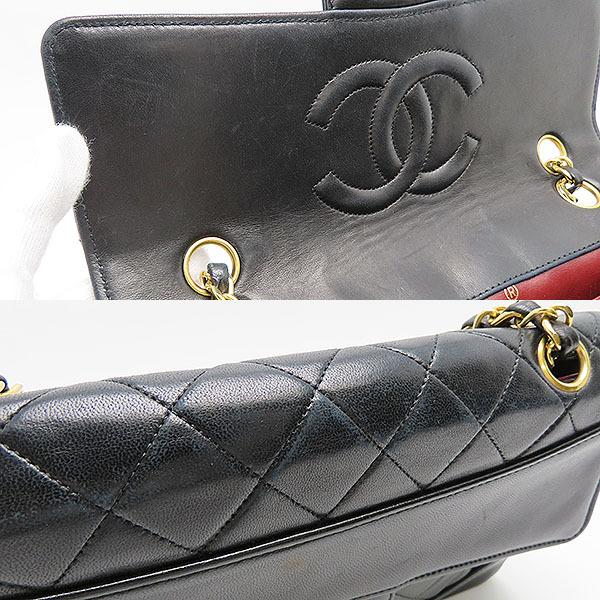 シャネル　マトラッセ　ラムスキン　チェーンショルダーバッグ　ヴィンテージ CHANEL（シャネル） マトラッセ チェーンショルダーバッグ ラムスキン