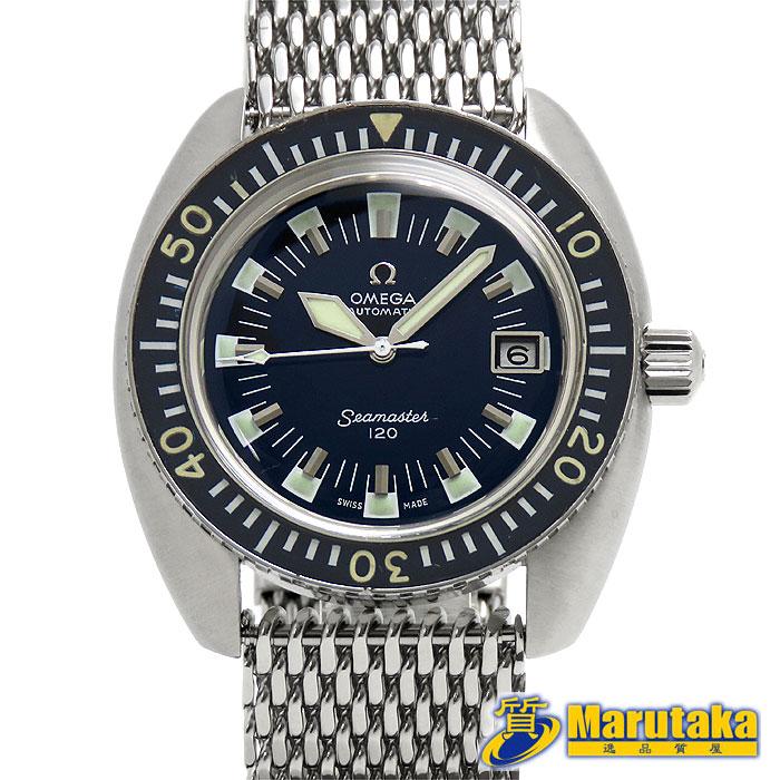 送料無料 オメガ シーマスター120 ディープブルー ST166.073 Cal565  