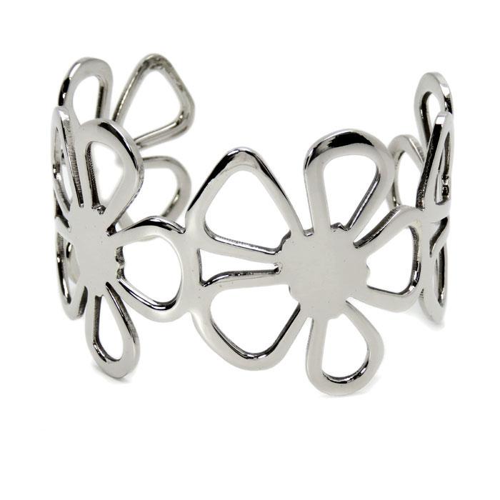 極希少 ティファニー ワイド カフ フラワー バングル SV925 花 AA53 極希少 ティファニー ワイド カフ フラワー バングル SV925 花 AA53