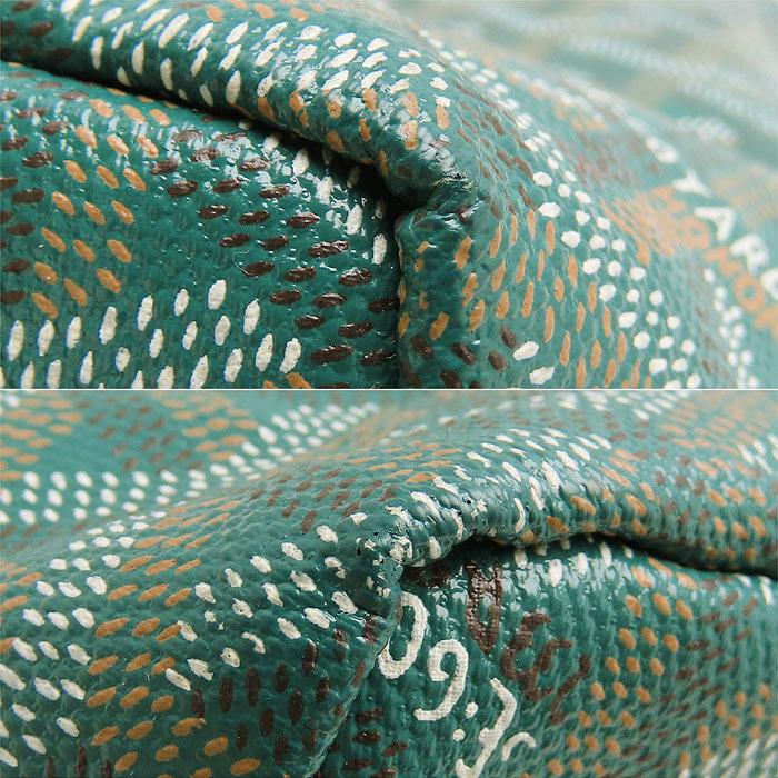 GOYARD 送料無料 ゴヤール サンルイPM グリーン 美品 トート GOYARD 送料無料 ゴヤール サンルイPM グリーン 美品 トート