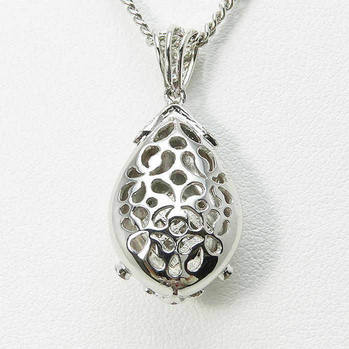 プラチナ K18WG ダイヤモンド ネックレス 】 D0.22/0.16ct 15.2g 50cm 