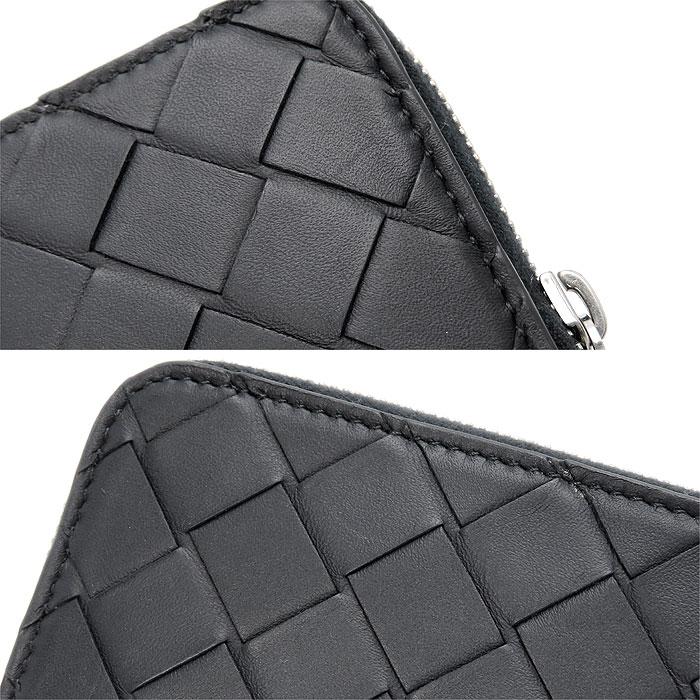 BOTTEGA VENETA / イントレチャート ファスナー付きパース ブラックスモール イントレチャート ファスナー トートバッグ