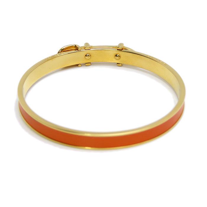 HERMES 送料無料 エルメス ベルトモチーフ バングル