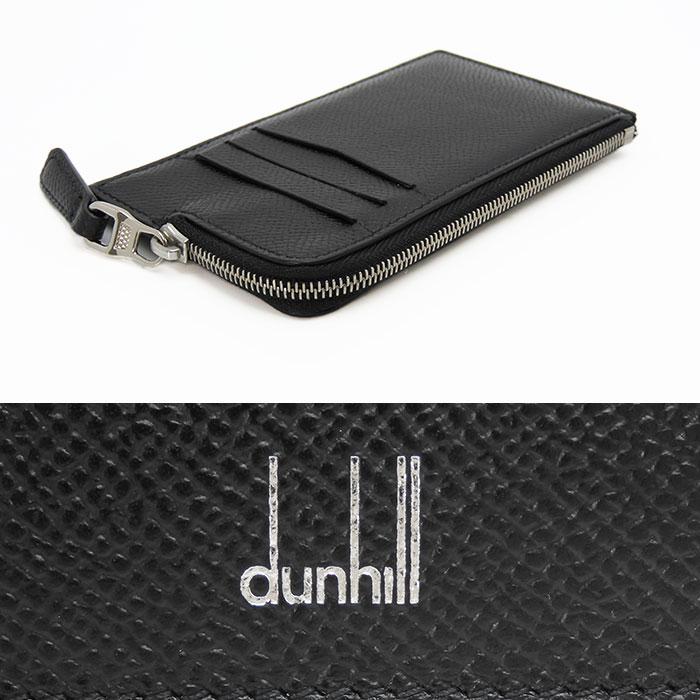 極美品✨ダンヒル 長財布 ウォレット ケース レザー カード 札入 黒 dunhill（ダンヒル） 財布 ジップカードケース コントゥア メンズ