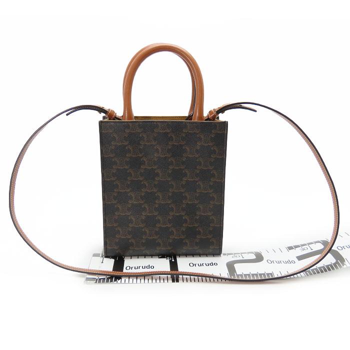 セリーヌ CELINE ミニ バーティカルカバ 194372 トリオンフキャンバス レディース ショルダーバッグ CELINE（セリーヌ） ミニバーティカルカバ トリオンフ ショルダー