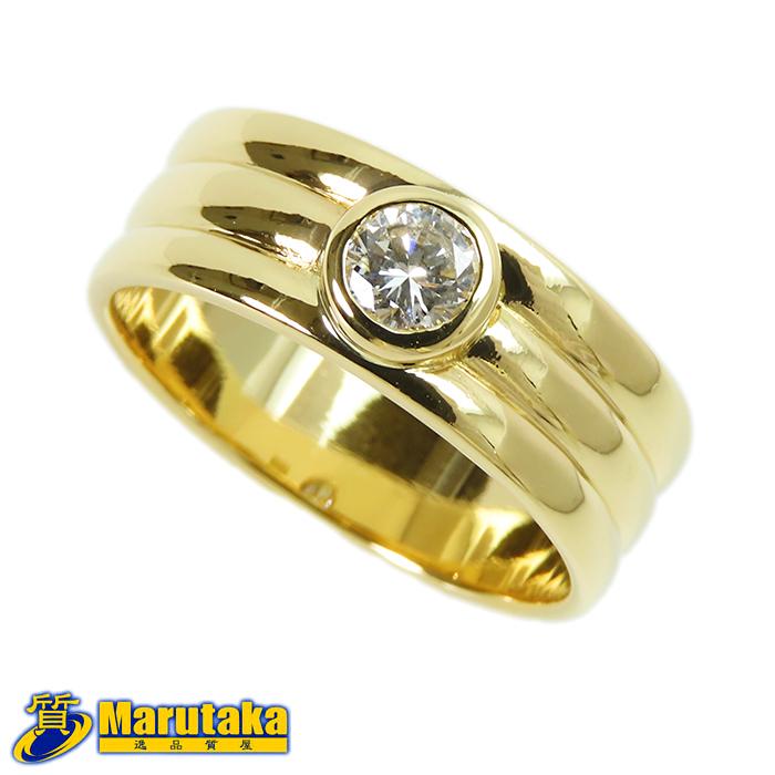 K18 指輪 ゴールド 美品 K18 シルキーゴールドリング ピンキー ファランジリング イエロー