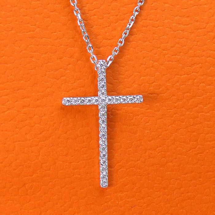 クロス型 ダイヤ ネックレス 【公式通販】