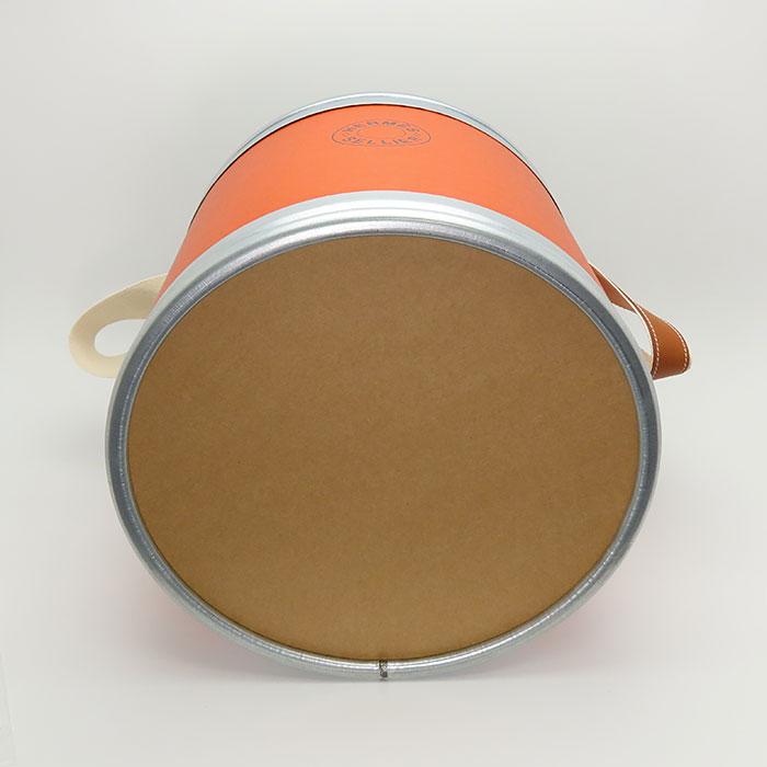 ■ □ 47371★年 エルメス サドルボックス セリエ オレンジ インテリア HERMES エルメス 家具 サドルボックス 30cm 缶 馬具入れ フーオレンジ