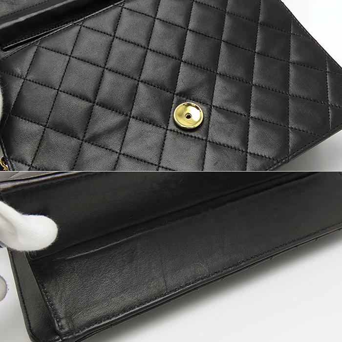 ★最終価格★SALE【6da0616】シャネル ショルダーバッグ マトラッセ チェーンショルダー ラムスキン ブラック ゴールド金具【中古】レディース CHANEL - ☆最終価格☆SALE【6da0616】シャネル ショルダーバッグ