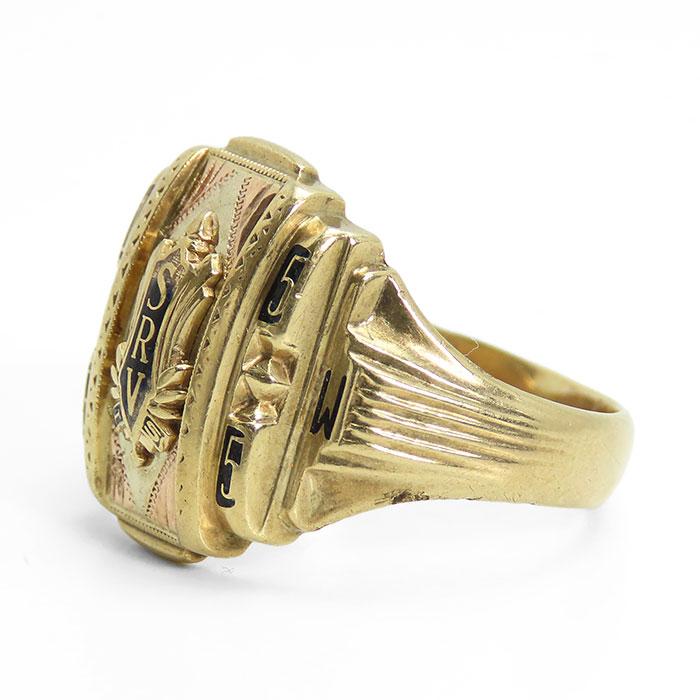 JOSTEN 10K 1951年 ヴィンテージ カレッジリング イエローゴールド JOSTEN 10K 1951年 ヴィンテージ カレッジリング イエローゴールド