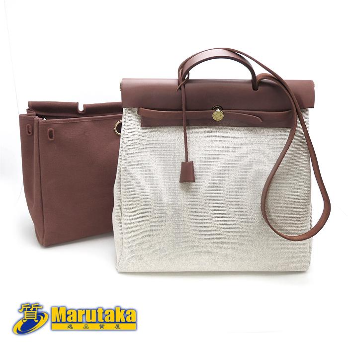 HERMES 送料無料 エルメス エールバッグMM □E刻印 2001年 2WAY HERMES 送料無料 エルメス エールバッグMM □E刻印 2001年 2WAY