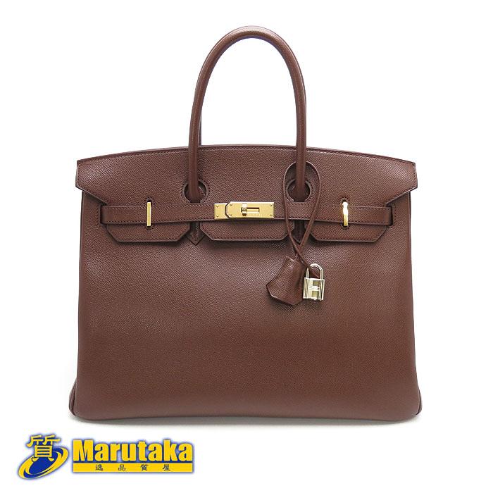 HERMES（エルメス） 送料無料 バーキン35 クシュベル ハバナ ゴールド