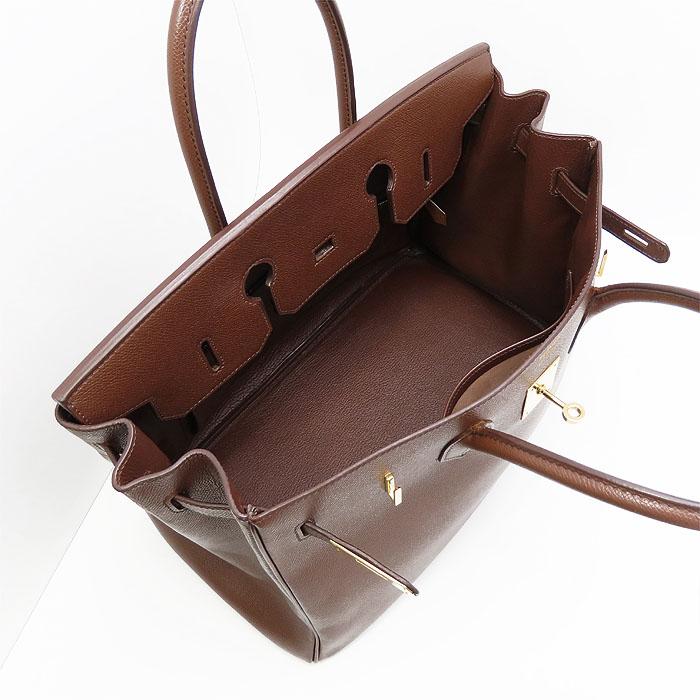 HERMES（エルメス） 送料無料 バーキン35 クシュベル ハバナ ゴールド