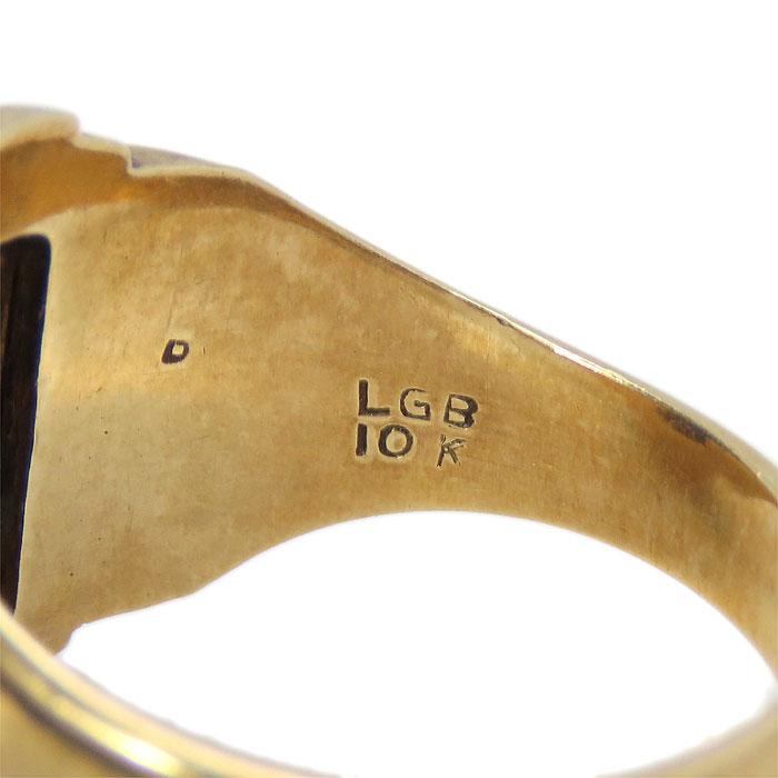 送料無料 LGB社製 カレッジリング 1954's 16号 10K 青石 ビンテージ