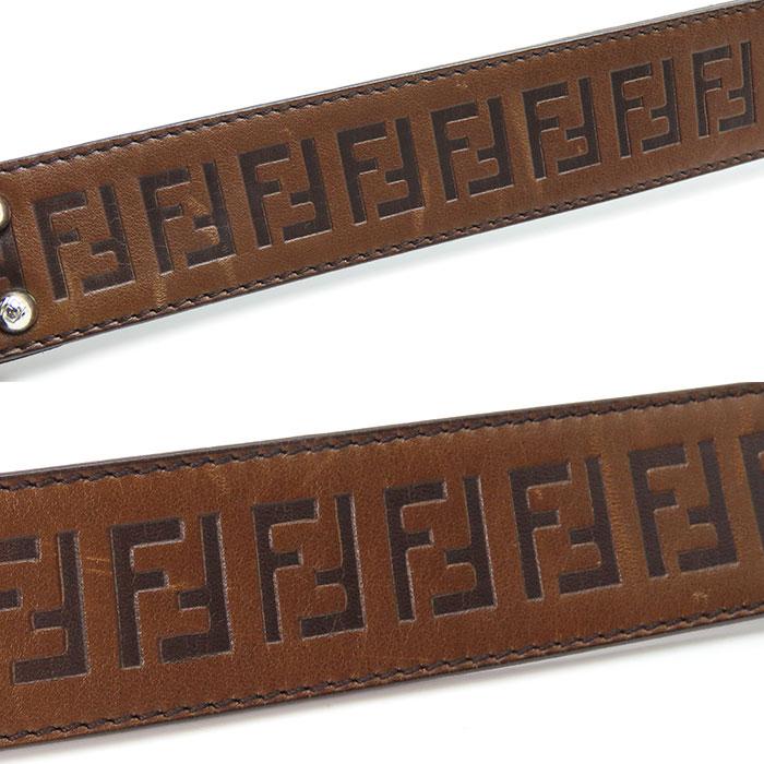 FENDI（フェンディ） 送料無料 メンズ ベルト 36/90 ズッカ レザー