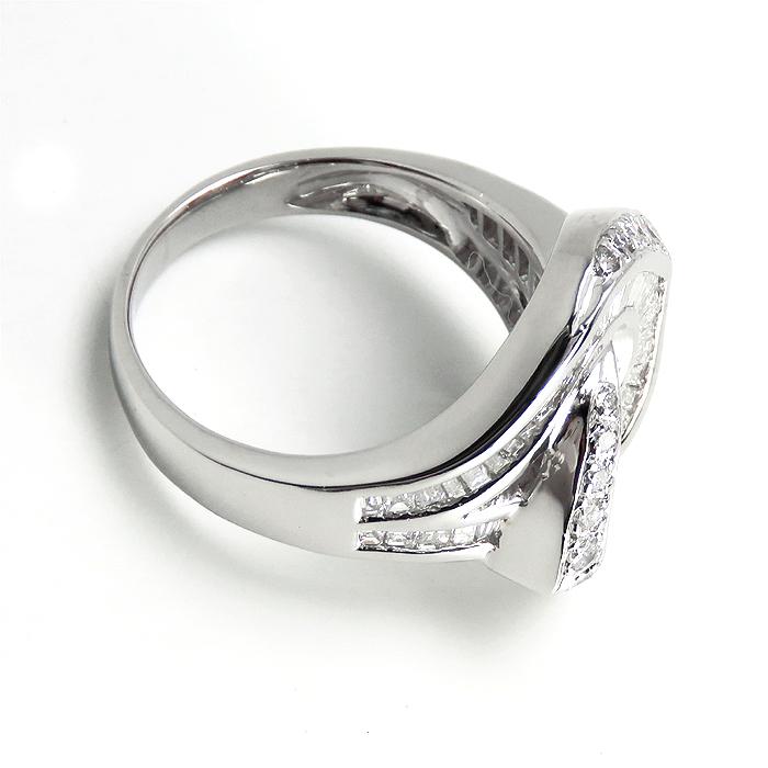 送料無料 Pt900 トータル1.82ct ダイヤモンド プラチナ リング 16号
