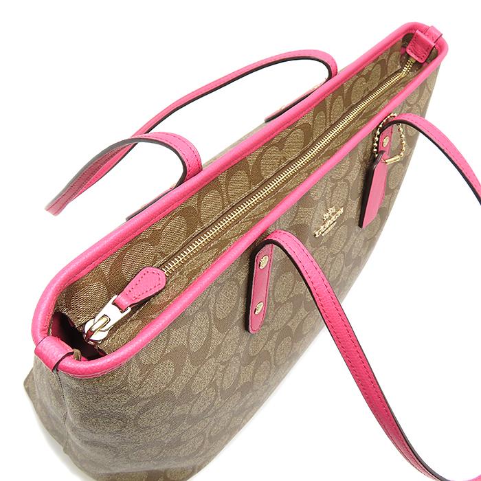 COACH トートバッグ ブラウン ピンク COACH トートバッグ ブラウン/ピンク - メルカリ