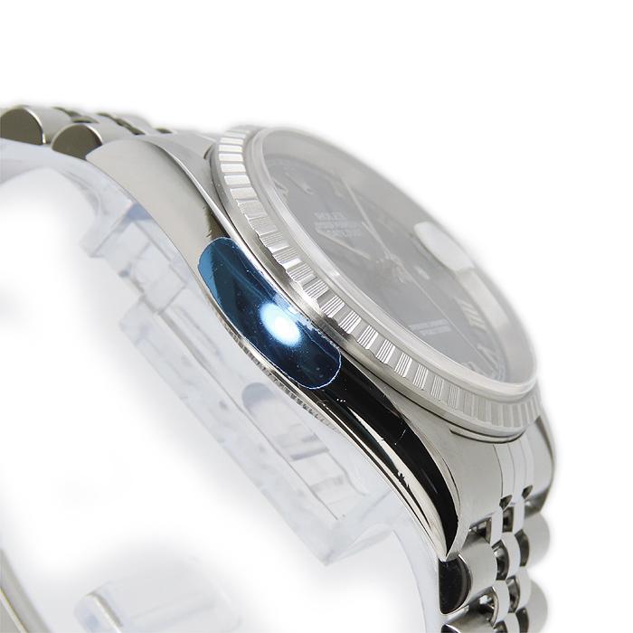 デイトジャスト 送料無料 ロレックス 16220 K番 2001年 SS ブルー  