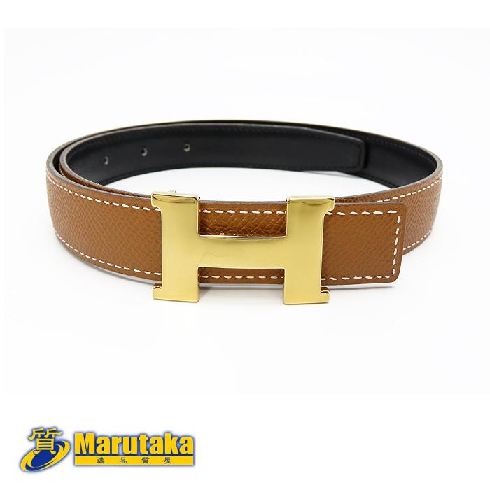 HERMES エルメスコンスタンスリバーシブルベルト65 ゴールドバックル　美品 HERMES（エルメス） 【エルメス】Hベルト コンスタンスベルト 65