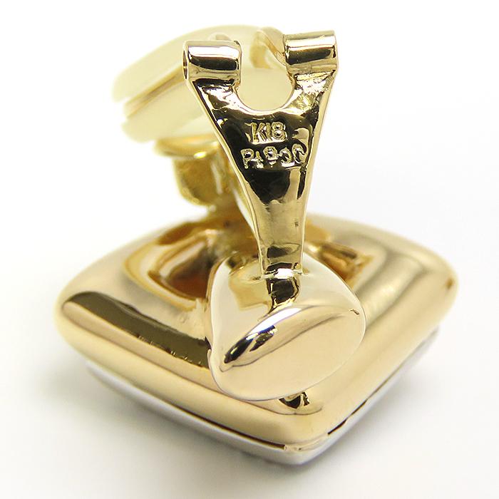 K18 18金 プラチナ pt900 コンビ ピアス 片耳 約1.4g 楽天市場】フープピアス メンズ 両耳用 K18 プラチナ コンビ
