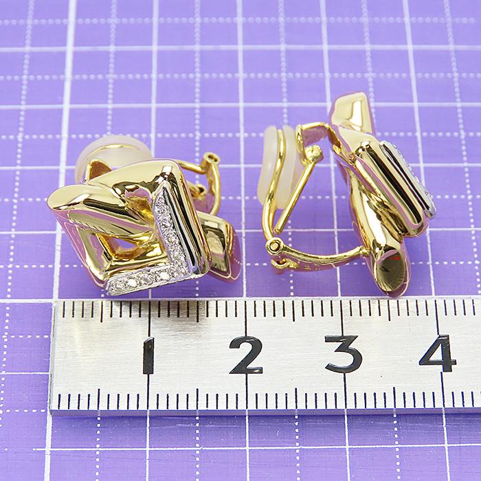 送料無料 K18 Pt900 ダイヤモンド ピアス イヤリング 兼用 両耳 18金 
