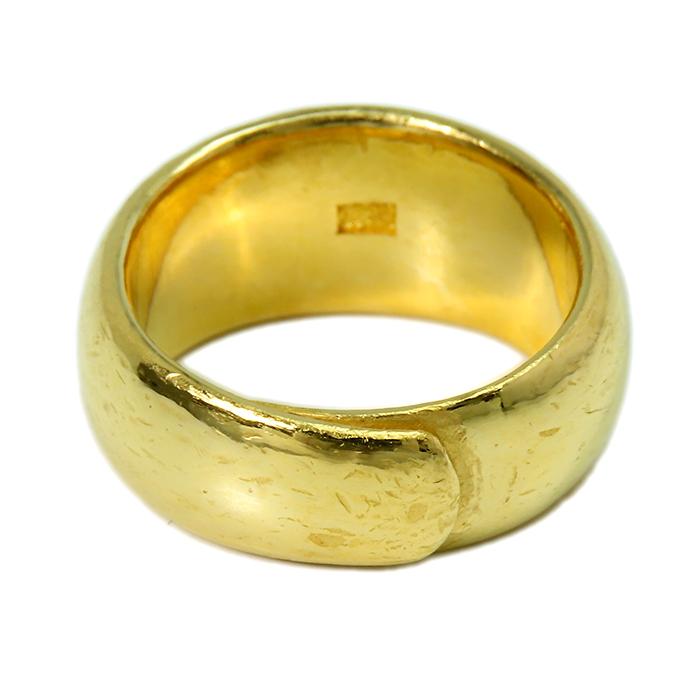 純金 K24 リング】金無垢 メンズ フリーサイズ 24金イエローゴールド