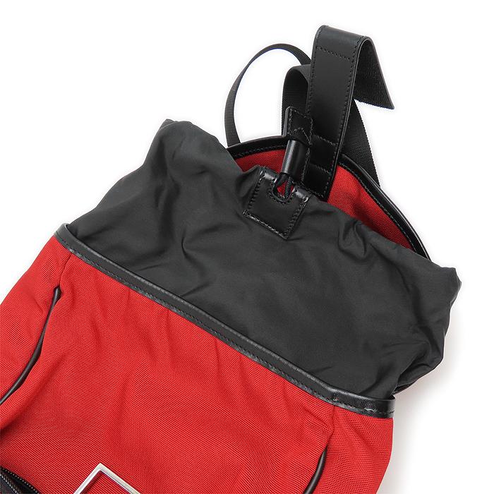【美品】GUCCI グッチ ナイロンリュック 019・0352・001998 GUCCI（グッチ） 送料無料 ナイロン リュック 019・0352・001998 赤 黒