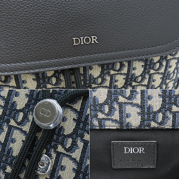 送料無料 クリスチャン ディオール Dior サドル バックパック ネイビー メンズ リュック デイパック 逸品質屋 丸高 24-31-2｜ippin78marutaka｜08