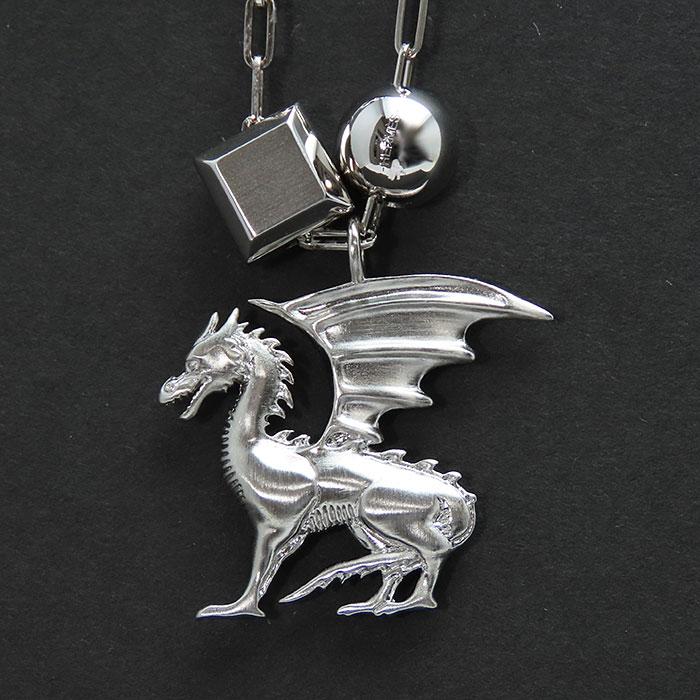 【新品未使用】国内購入Hermes タリスマン ドラゴン エール ネックレス HERMES 【エルメス】ネックレス タリスマン ドラゴン シルバー