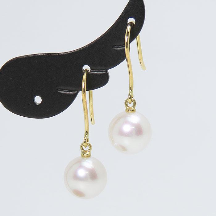 極美品☆ミキモト パールピアス K18 ホワイトゴールド 楽天市場】【ジュエリー】MIKIMOTO ミキモト パール ピアス 8.5m