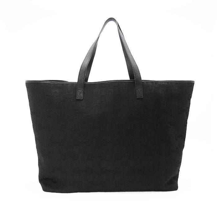【美品】GUCCI グッチ　スエード　トートバッグ　ショルダーバッグ　ブラック GUCCI（グッチ） スエード×レザー トート ループハンドル 肩掛け