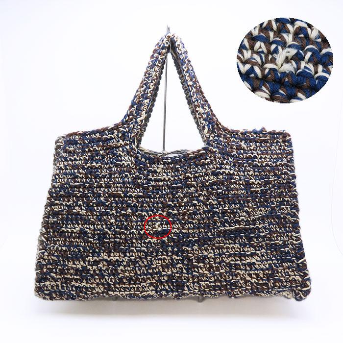 送料無料 DANIELA GREGIS ダニエラグレジス 裂き編み ニット トート