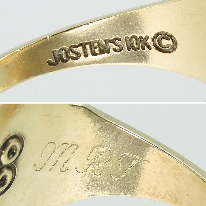 JOSTENS ジャスティンズ社製 10K カレッジ リング 】 指輪 1992 18.5号