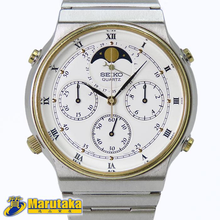 SEIKO（セイコー） 送料無料 クルージング ムーンフェイズ クロノ