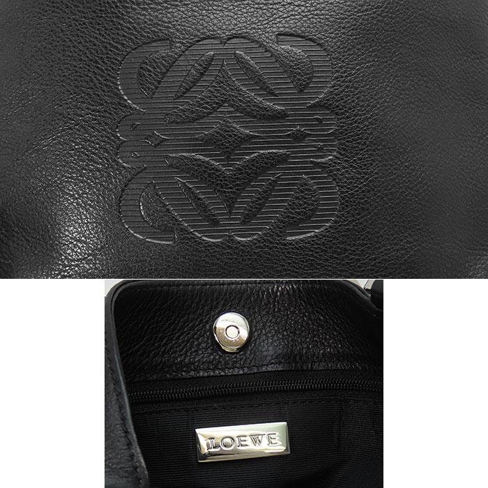 LOEWE（ロエベ） 送料無料 ショルダーバッグ レザー ブラック