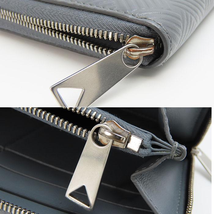 BOTTEGA VENETA（ボッテガ・ヴェネタ） 送料無料 長財布 レザー グレー